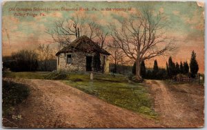 1915 Old Octagon School House Diamond Rock Valley Forge PA Posted Postcard