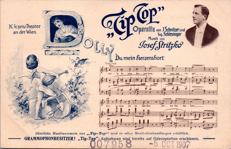 Theater Wien Vienna Dolly Tip Top Operette J. Schnitzer Sig. Schlesinger C030
