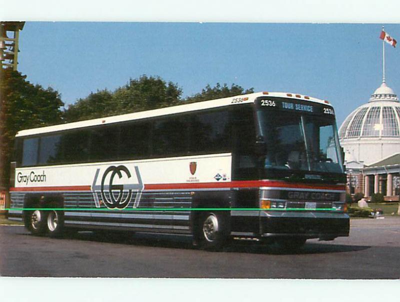 Bus Lines Gray Coach  MCI 102A3 Wide Bodied Coach Motor Coach In Postcard # 6105