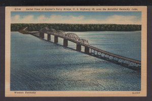 Kentucky Aerial Eggner's Ferry Bridge U.S. Hwy 68 over Kentucky Lake LINEN