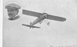 Artist Impression Aviation France Frey Aviator C-1912 Postcard 21-2901