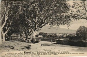 CPA CARPENTRAS La Promenade des Platanes et Route de Saint-Didier (1086943)