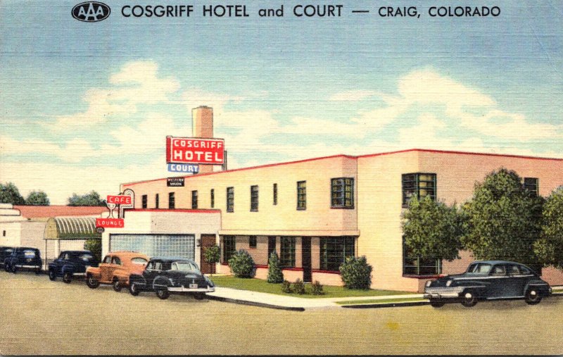 Colorado Craig Cosgriff Hotel and Court Curteich