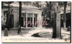 Old Postcard International Exhibition of decorative arts - Paris 1925 General...