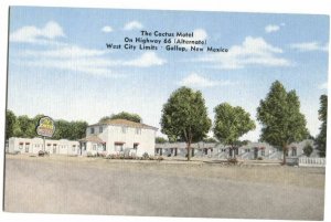 Postcard The Cactus Motel Highway 66 Gallup New Mexico NM