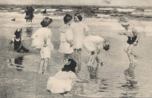 Holiday by E Potthast - Girls at Beach - Art Institute Chicago IL, Illinois - DB