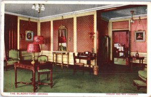 The Blackstone Parlor and Bed Chamber Chicago Illinois Postcard Posted 1912