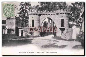 Old Postcard Surroundings of Vichy Hauterive Old porch