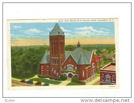 West Market M.E. Church, South, Greensboro, North Carolina, PU-1946