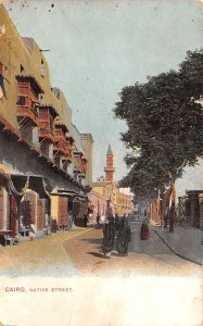 Native Street Egypt, Egypte, Africa 1909 