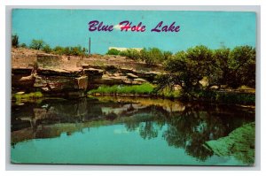 Vintage 1978 Postcard Blue Hole Lake Fish Hatchery Santa Rosa New Mexico