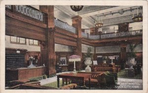 Iowa Sioux City The Martin Hotel Lobby 1921