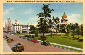 Idaho Boise Capitol Park Showing Hotel Boise Federal Building and State Capit...