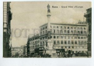 3089671 ITALY Grand Hotel d'Europe Rome & advertising on back