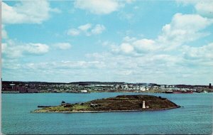 Georges Island Halifax NS Nova Scotia from the Citadel Unused Postcard H32