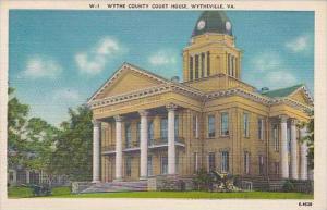 Virginia Wytheville Wythe County Court House
