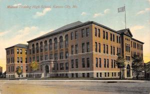 KANSAS, MO  Missouri         MANUAL TRAINING HIGH SCHOOL        c1910's Postcard