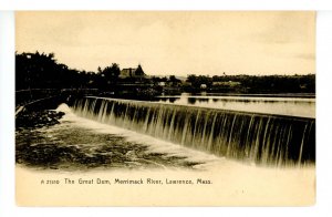 MA - Lawrence. The Great Dam, Merrimac River