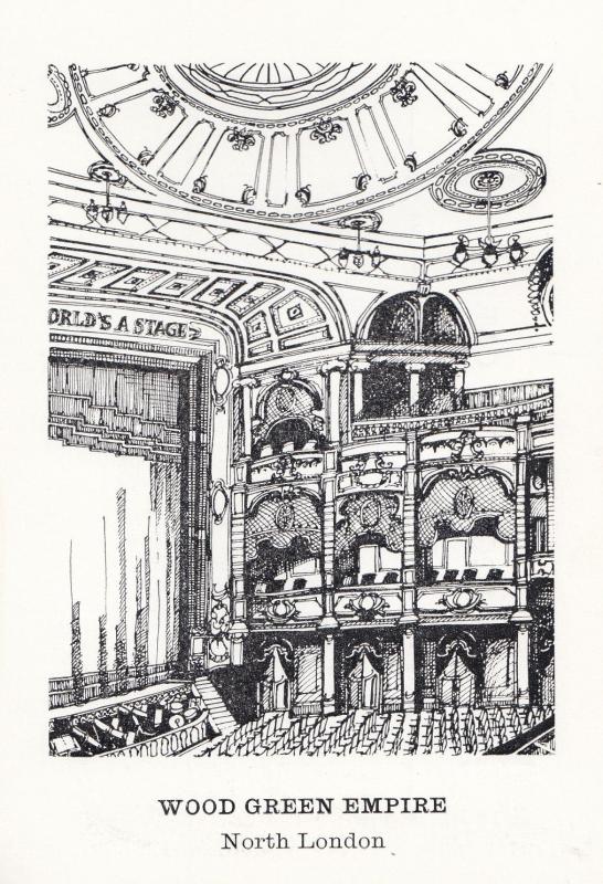 Wood Green Empire London All The Worlds A Stage Theatre Postcard