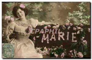 Old Postcard Marie Surname