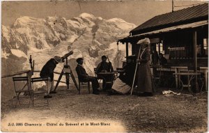 CPA CHAMONIX - Chatel du Brevent et le Mont-Blanc (108682)