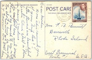 Somerset Bermuda 1939 Postcard Ely's Harbour