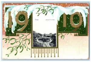 c1910 Amphitheater New Year's Trier Germany Unposted Antique Postcard