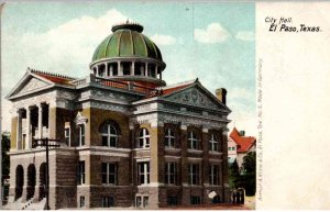 El Paso, Texas - A view of City Hall - c1908