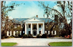 Mt. Pleasant South Carolina 1960s Postcard Colonial Boone Hall Plantation Garden