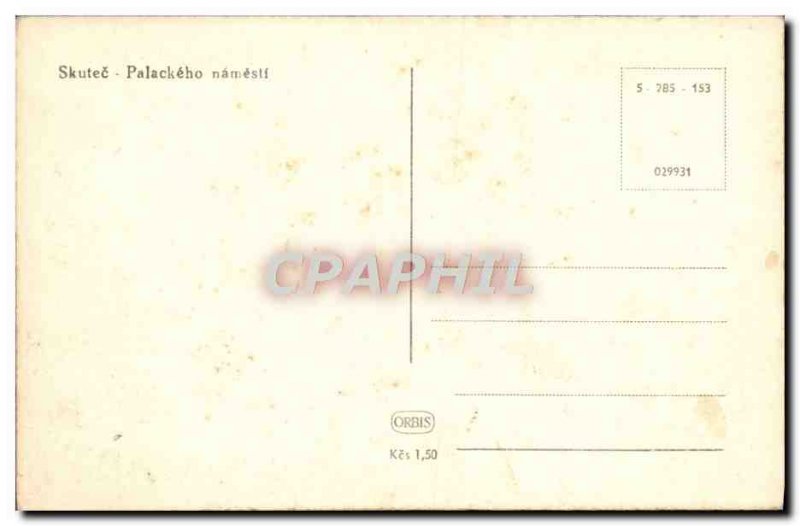 Old Postcard Skutec Palackeho Namesti