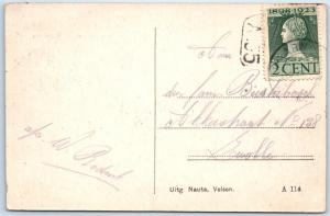 GROET UIT MAARN, Netherlands   Chr. School  KAPELWEG  c1910s   Postcard