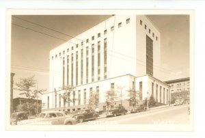 WA - Seattle. U.S. Courthouse & Fifth Avenue Street Scene ca 1940's  RPPC