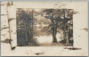 WINSTED CT HISHLAND LAKE REAL PHOTO ANTIQUE POSTCARD RPPC