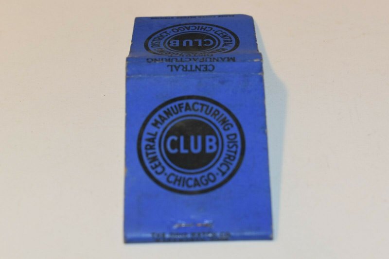 Central Manufacturing District Club 20 Strike Matchbook Cover