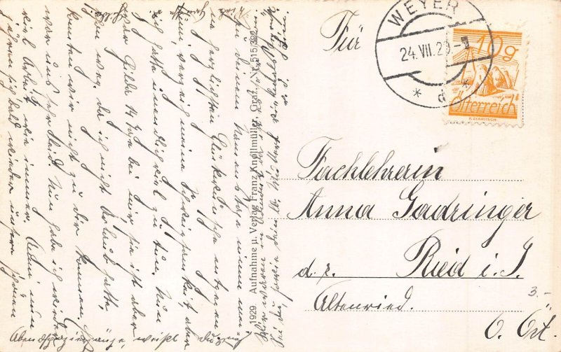 C041 Austria,  Admont mit den Hallermouern 1929  vintage postcard