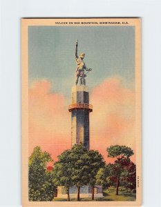 Postcard Vulcan On Red Mountain, Birmingham, Alabama