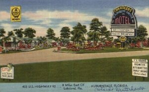 Chandlers Rainbow Drive Motel - Auburndale, Florida FL Postcard