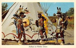 Indians in Festive Dress Indian Postcard