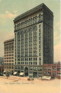 Postcard C-1905 Ohio Cleveland New England Building Rotograph undivided 23-13760