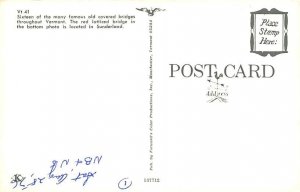 Covered Bridges, Vermont Postcard