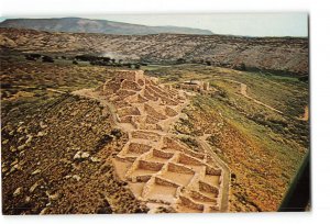Clarksdale Arizona AZ Vintage Postcard Aerial View of Tuzigoot Ruin