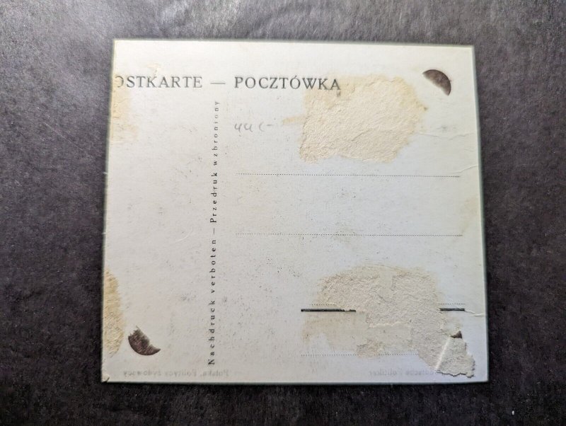 Mint Poland RPPC Postcard Jews in Poland Damage on Back