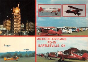 Bartlesville, OK Oklahoma  ANTIQUE AIRPLANE FLY-IN Vintage Air Show 4X6 Postcard