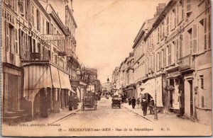 Rochefort Rue de la Republique France Postcard PC13