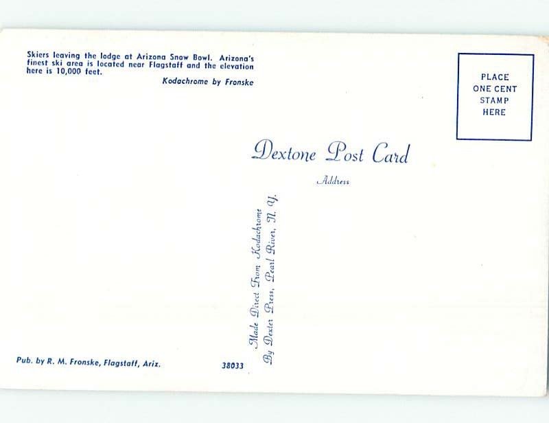 Chrome SKIING SCENE Flagstaff Arizona AZ AG5128@