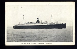 LS3622 - UK Liner - Donaldson Line - Athenia - postcard