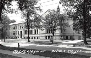 Oberlin Ohio Oberlin College Physics Lab Real Photo Antique Postcard J60395