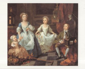 William Hogarth The Graham Children Painting Tate London Postcard