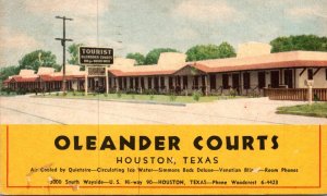 Texas Houston Oleander Courts 1942