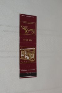 East Bay Lodge Osterville Mass 20 Strike Matchbook Cover